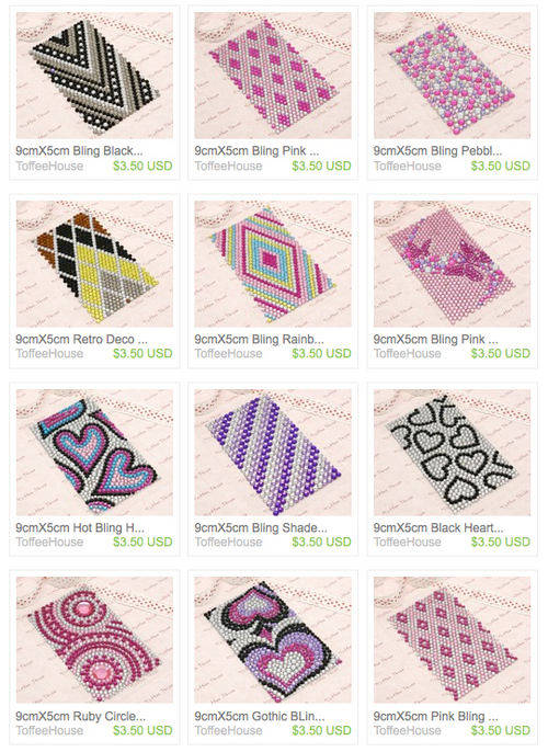 CELL PHONE BLING STICKERS  ##BRAND NEW ##