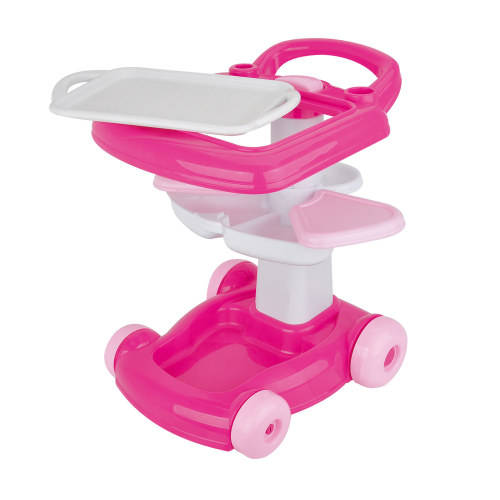 Moving kitchen trolley with accessories