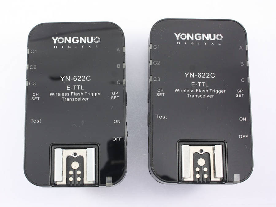 Wireless Flash Trigger x 2 For Canon - Yongnuo YN622C Transceiver