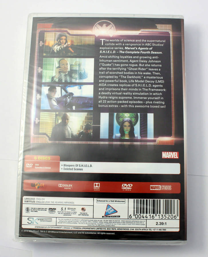 Marvel Agents of SHIELD 4th Season DVD