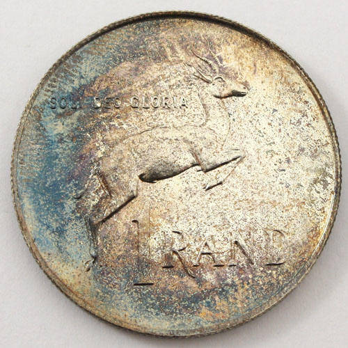 South Africa Silver One Rand 1972 Impaired Proof
