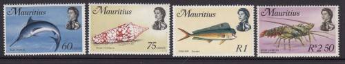 Mauritius QEII Stamps Marine Life Issue of 1969 (Catalogue R 350.00) Mint