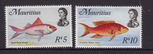 Mauritius QEII Stamps Marine Life Issue of 1969 (Catalogue R 350.00) Mint