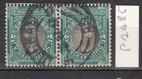 Union Pair of 1/2d Sprigbuck Stamps