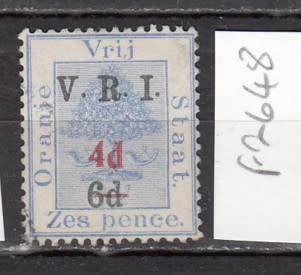 OFS British Occupation Surcharged in Red `4d`  ny Bloemfontein Express` Mounted Mint