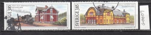 Sweden Two Building Stamps