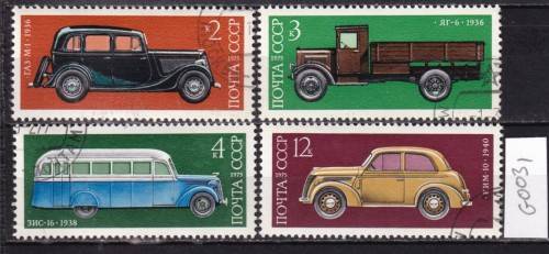 Russia Group of Four Car Stamps