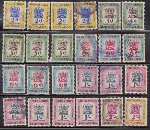Union Bulk Lot of Revenue Stamps (20+)(2d - 2s). As Image.