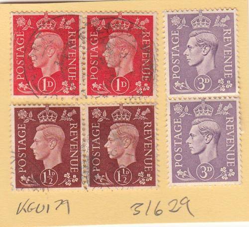 GB Group of Six KGVI Stamps (KGVI 79)