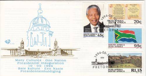 RSA FDC 6.3b Inauguration of Nelson Mandela 1994