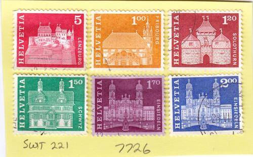 Switzerland. Group of Six Stamps. As Image. (SWIT 221)