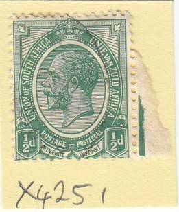 Union Single 1/2d Kings Head Stamp. As Image.