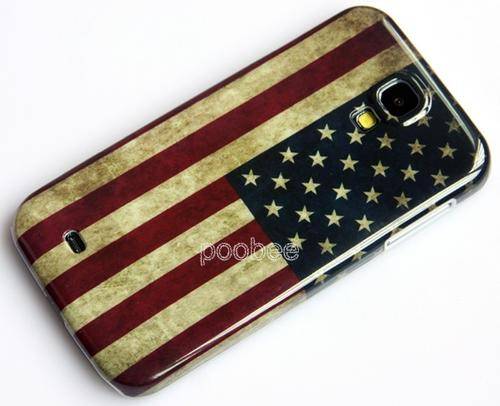 Retro Burned US Flag Hard Case For Samsung Galaxy S4