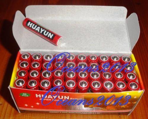 40PCS SUPER QUALITY HUAYUN BATTERY'S - AA