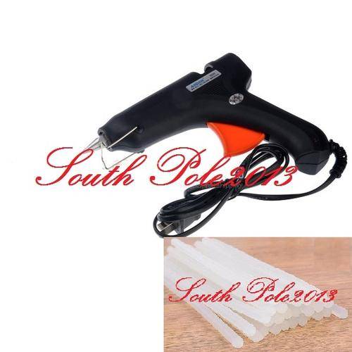 110-240V 60W Heating Hot Melt Glue Gun Crafts Repair Tool with 10 Hot Melt Glue Sticks