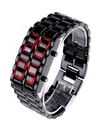 Red LED Digital Watch Lava Style Faceless sports watches##LIMITED TIME ONLY##