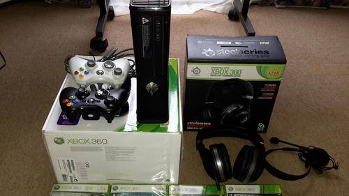XBOX 360 250GB Console, Wireless Headphones, Lots of games, Excellent condition