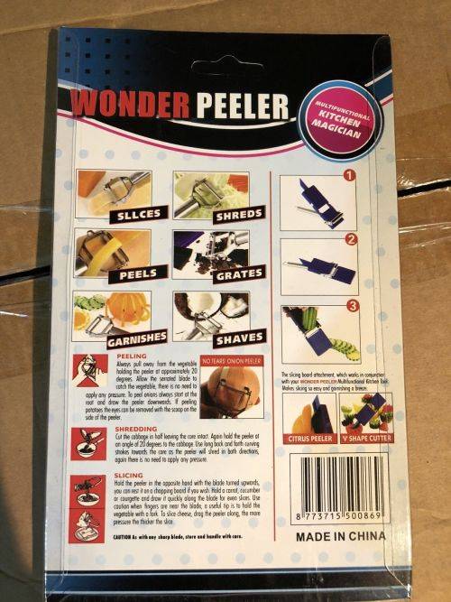Wonder Peeler The Kitchen Magician Slicer Shredder