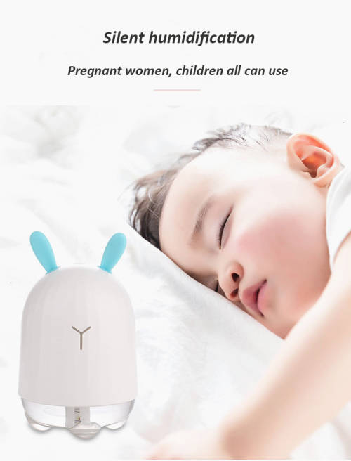 Cute Rabbit Humidifier USB Aroma Diffuser With LED Light