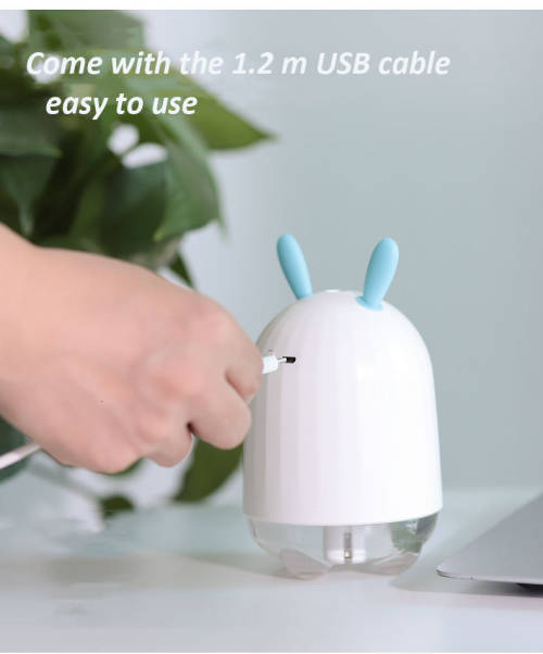 Cute Rabbit Humidifier USB Aroma Diffuser With LED Light