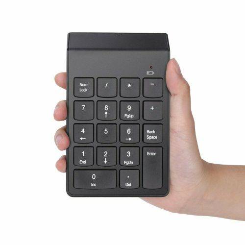 Wireless Numeric Keypad Cordless Number Keyboard Pad 18 Keys 2.4G