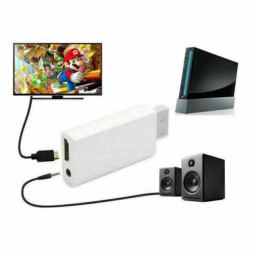Portable Wii to HDMI Wii2HDMI Full HD Converter Audio Output Adapter TV