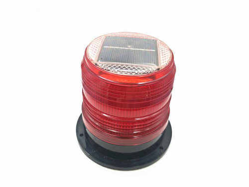 Solar FlashingTraffic Warning Light Lamp