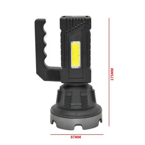 USB Rechargeable Outdoor COB Flashlight Strong Light Long-Range Portable Lamp