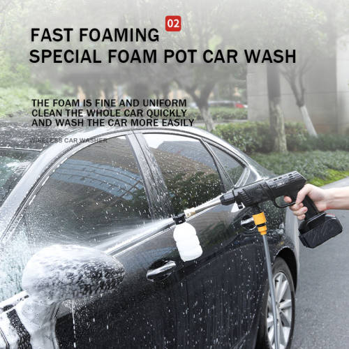 24V Car Wash Gun Portable Car Wash Equipment with Lithium Battery