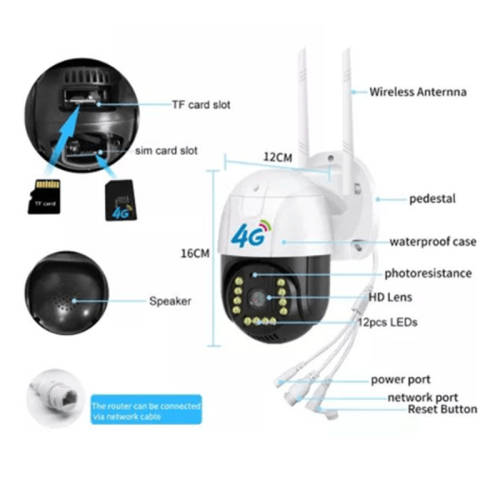 Outdoor Surveillance Camera 4G