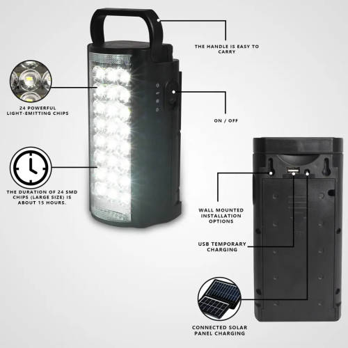 24LED Rechargeable Super Bright SMD Emergency Lighting