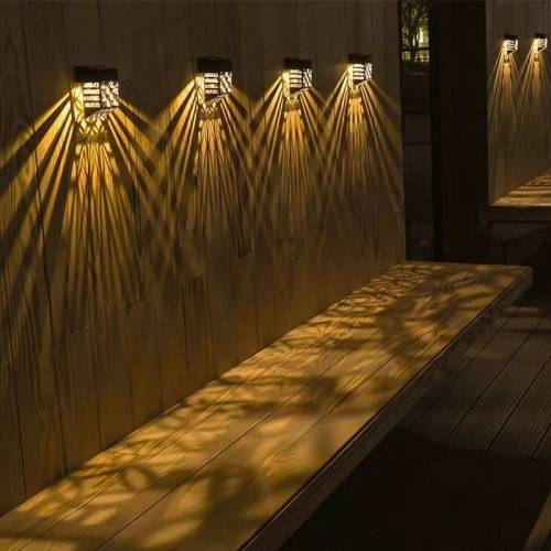 Fence Lights Outdoor Solar Fence Lights Home Garden Landscape Lights