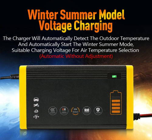 Car Battery Charger 12V 6A Intelligent Charging Repair Pulse Type Dual-Mode Battery