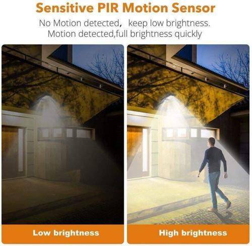 240W Solar Sensor Street Light with Remote Control & Pole Motion Sensor