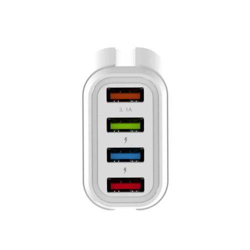 4 Usb Ports Fast Charger Adapter Charger For Mobile Phone