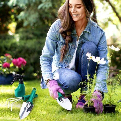 Stainless Gardening Tools Set 10 PCS Green