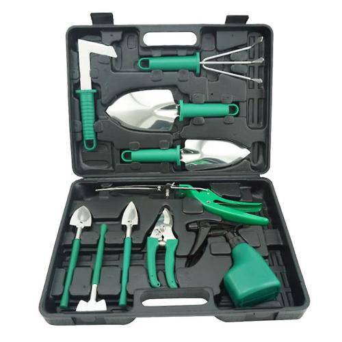 Stainless Gardening Tools Set 10 PCS Green