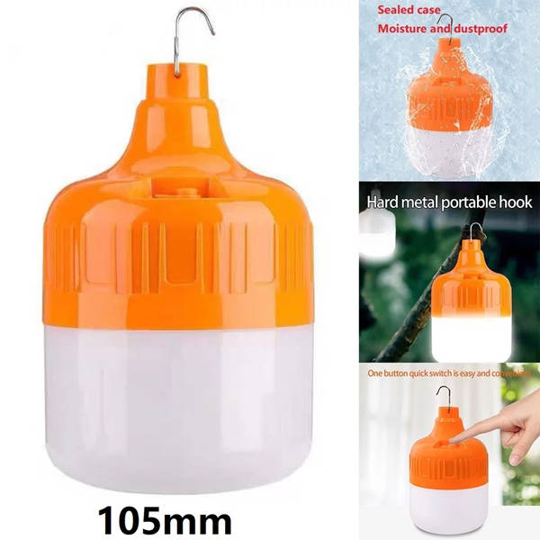 USB Rechargeable LED Outdoor Night Light Bulb Emergency Light Portable Lamp