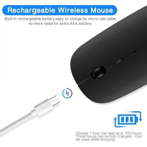 Portable Rechargeable 1200DPI Optical Wireless Mouse