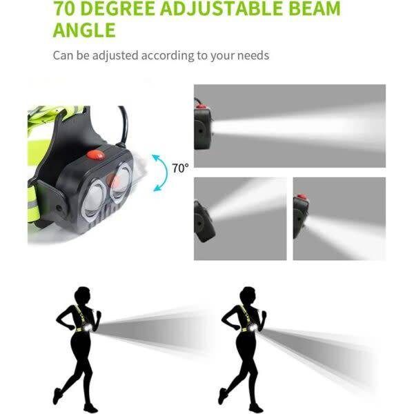 USB Rechargeable Running Chest Strap Light