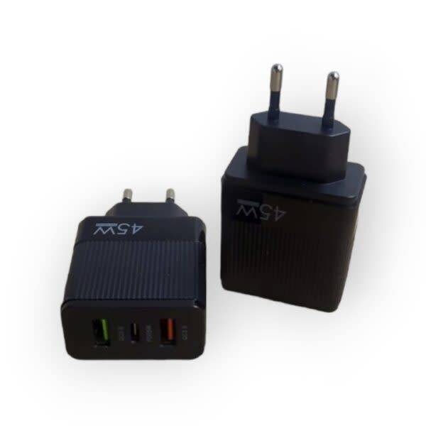 Dual USB 45W QC3.0 + PD Wall Charger
