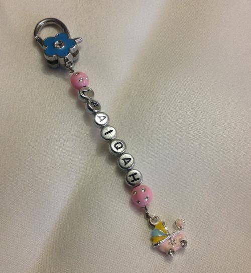 Personalised nappy bag tag