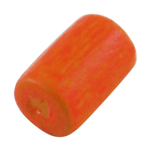 Wooden orange column beads (pack of 100 beads)