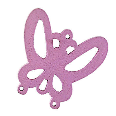 Pink wooden butterfly beads (priced per bead) *Sale* *Sale*