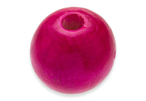 20mm hot pink wooden beads (priced per bead)