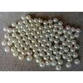 100 x 6mm ivory acrylic pearl