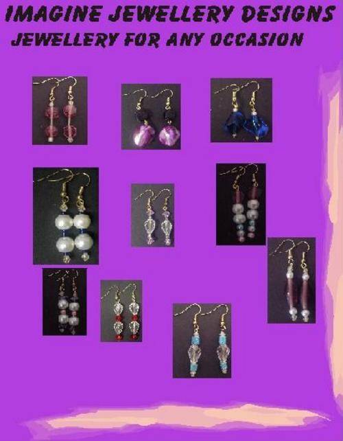 10 PAIRS OF EARRINGS - NO RESERVE , FREE SHIPPING!!!!!!!!!!!!!!