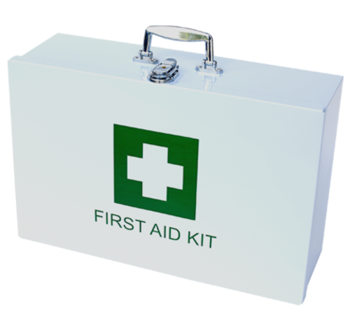 LARGE COMPREHENSIVE FIRST AID KIT IN METAL CASE