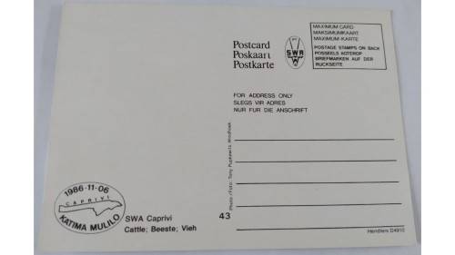 1986 - SWA Caprivi Strip -  Maximum Cards