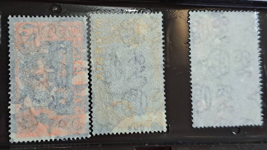 1953 - Nigeria -  WM - ½P, 1P, 1Sh - Local Motives